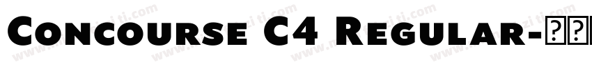 Concourse C4 Regular字体转换